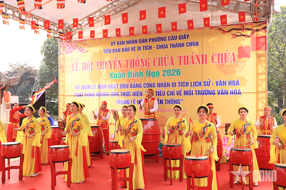 Phường Cầu Giấy (TP Hà Nội) tổ chức Lễ hội truyền thống tại Di tích lịch sử-văn hóa chùa Thánh Chúa

